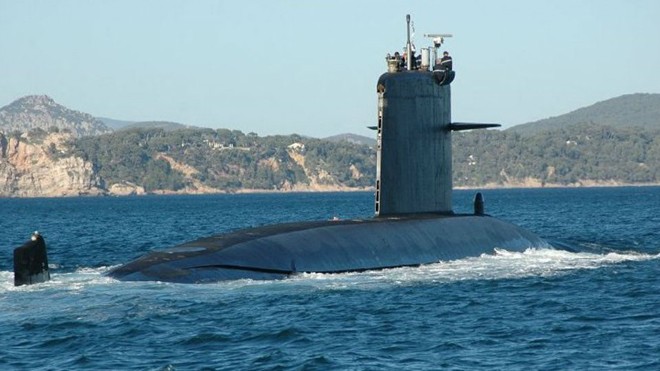 Tàu ngầm lớp Rubis của Pháp đã chiến thắng đội tàu hộ tống của tàu sân bay Mỹ. Ảnh: Sputnik