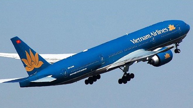 Máy bay Boeing 777 của Vietnam Airlines. 