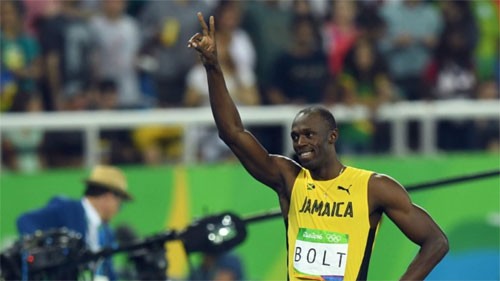 Bolt đã có lần thứ ba liên tiếp vô địch cả hai nội dung chạy 100 m và 200 m tại Olympic. Ảnh: Reuters