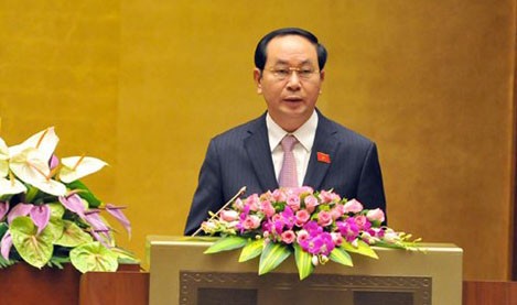 Chủ tịch nước Trần Đại Quang. Ảnh: VOV