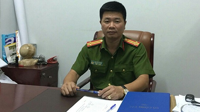 Trung tá Nguyễn Thế Hiếu.