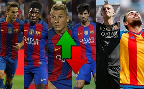 Sáu tân binh của Barca trong mùa hè 2016 đều thi đấu thành công cho CLB cũ mùa trước.