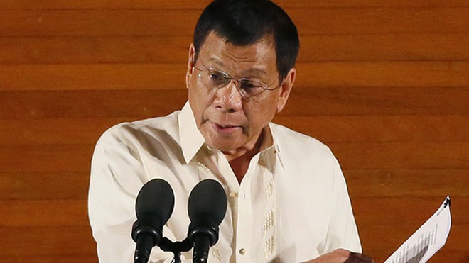 Tổng thống Duterte không ngần ngại nói về đởi sống tình cảm của mình. Ảnh: AP