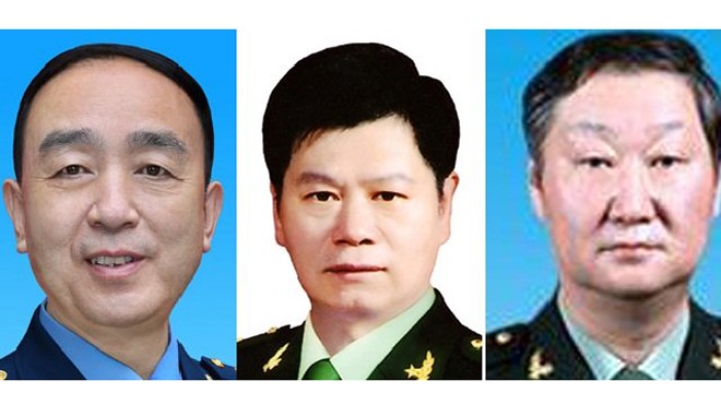 Từ trái qua: Điền Tu Tư, Chu Lâm Hòa và Trương Minh