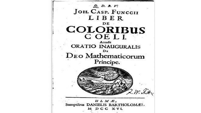 Bìa cuốn sách toán học của Johann Caspar Funck. Ảnh: Chris Murphy.