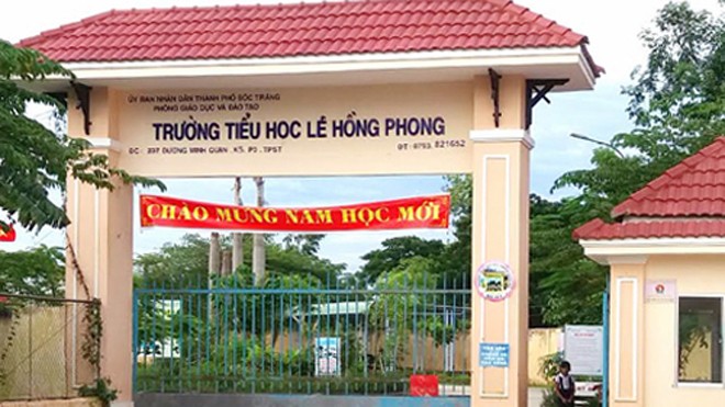 Trường Tiểu học Lê Hồng Phong có nhiều học sinh lớp 3 nhưng không biết đọc. Ảnh: Phúc Hưng
