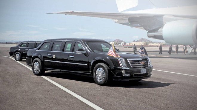 Ảnh dựng Cadillac One của Donald Trump. Ảnh: Autoweek. 