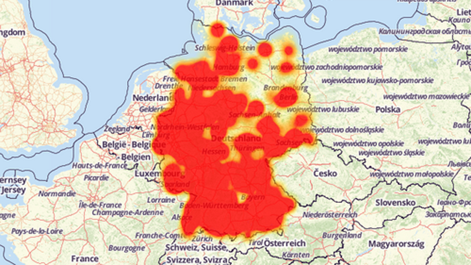 Số lượng router bị tấn công trải khắp nước Đức.