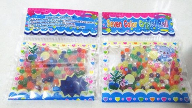 Hạt nhựa nở “Seven Color Crystal Ball”.