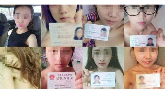 Những người đi vay đa phần là nữ sinh, bị ép chụp ảnh khỏa thân cầm chứng minh thư nhân dân để làm thế chấp vay nặng lãi. Ảnh: Shanghaiist