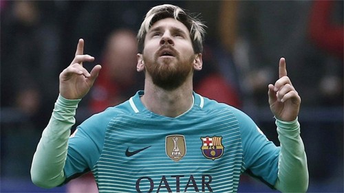Messi chưa thể dẫn đầu cuộc đua ở tầm châu Âu mùa này. Ảnh: Reuters