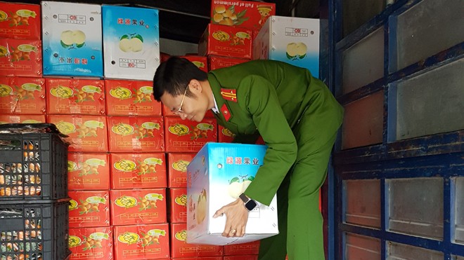 2,5 tấn hoa quả nhập lậu từ Trung Quốc tràn vào Nghệ An