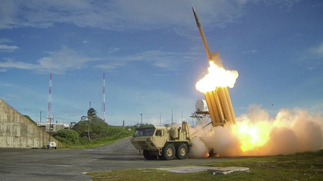 Một vụ thử nghiệm hệ thống THAAD (Ảnh: Flickr/Cơ quan phòng thủ tên lửa Mỹ)