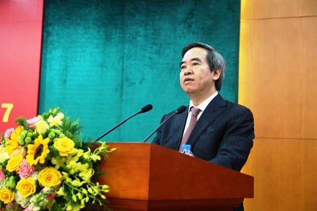 Trưởng Ban Kinh tế Trung ương Nguyễn Văn Bình phát biểu khai mạc Hội nghị.