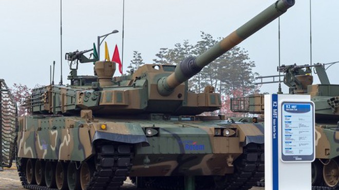 Một chiếc K-2 Black Panther được trưng bày tại Hàn Quốc. Ảnh: War is Boring.