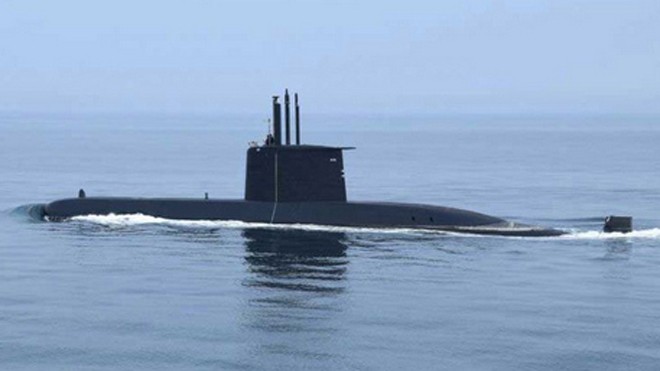 Tàu ngầm Type-209 của Thổ Nhĩ Kỳ trong chuyến tuần tra. Ảnh: Wikipedia.