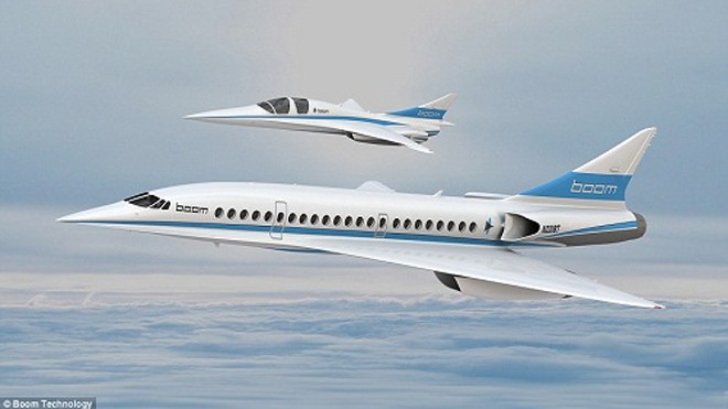 Máy bay Boom sẽ đi vào hoạt động từ thập niên 2020. Ảnh: Boom Technology.