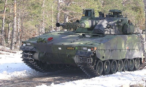 Một chiếc xe thiết giáp của quân đội Thụy Điển. Ảnh: Sputnik