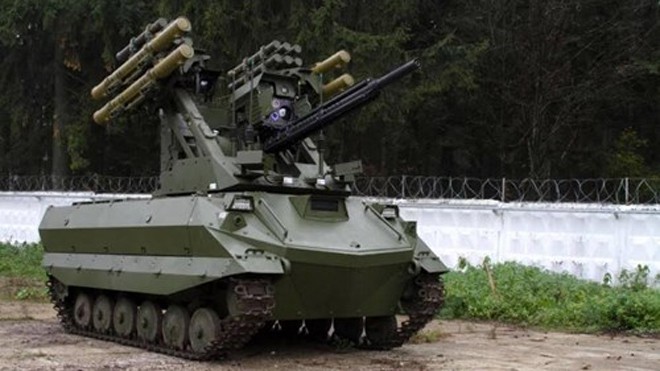 Đấu tăng Uran-9 trang bị cho bộ binh Nga. Nguồn: Topwar.ru.