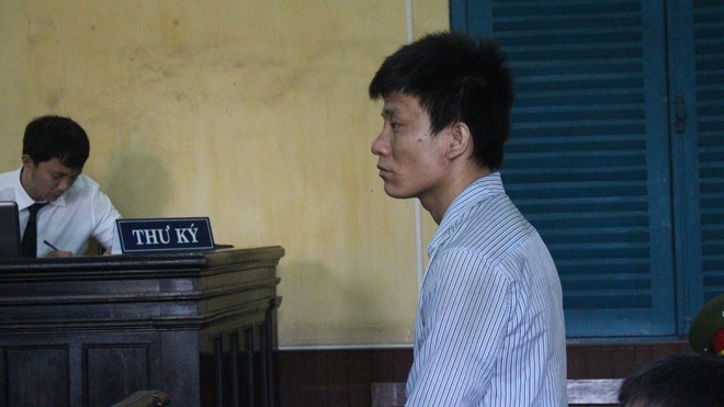 Dương Văn Níc tại phiên tòa sáng nay (13/6). Ảnh: Tân Châu