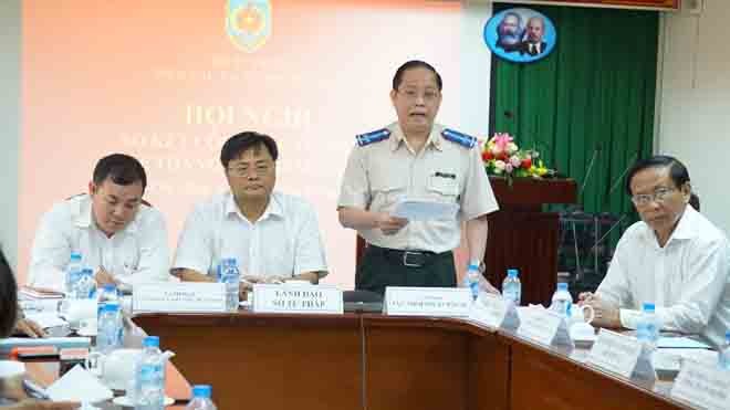 Ông Vũ Quốc Doanh, Cục trưởng Cục thi hành án dân sự TPHCM. Ảnh Việt Văn