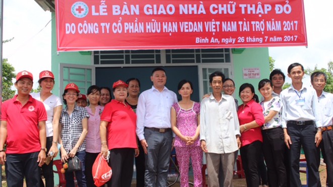 Vedan Việt Nam tặng 5 căn nhà chữ thập đỏ cho hộ nghèo ở Đồng Nai