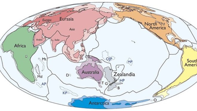 Zealandia là lục địa mới được khám phá trên Trái Đất. (Ảnh: GSA Today).