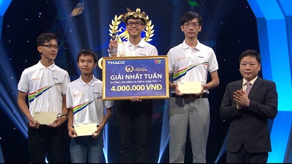 Nguyễn Tiến Dũng giành giải Nhất cuộc thi Olympia tuần 3.