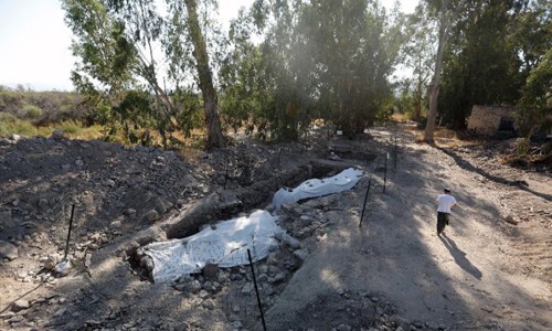 Địa điểm khảo cổ ở phía bắc Israel, nơi được cho là làng chài quê hương của Thánh Peter. Ảnh: AFP.