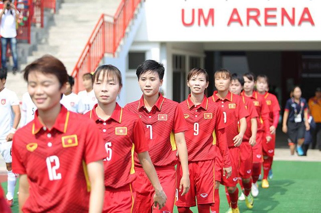 Đội tuyển nữ Việt Nam quyết đánh bại Thái Lan để giành HCV (ảnh: Q.H)