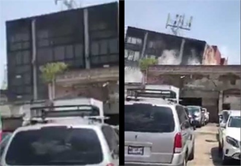 Tòa nhà sập trong nháy mắt vì động đất ở Mexico