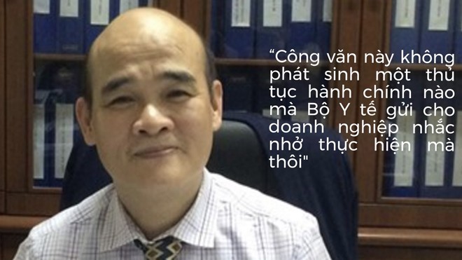 Ông Nguyễn Huy Quang - Vụ trưởng Vụ pháp chế (Bộ Y tế)