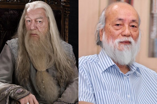 Rất nhiều nét tương đồng giữa thầy Văn Như Cương và nhân vật huyền thoại pháp sư vĩ đại Dumbledore