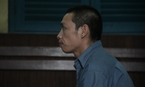Trần Văn Út tại tòa ngày 17/10. Ảnh: Tân Châu