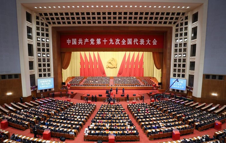 Các đại biểu tham dự Đại hội đại biểu toàn quốc lần thứ XIX Đảng Cộng sản Trung Quốc tại Bắc Kinh Ảnh: Tân Hoa Xã