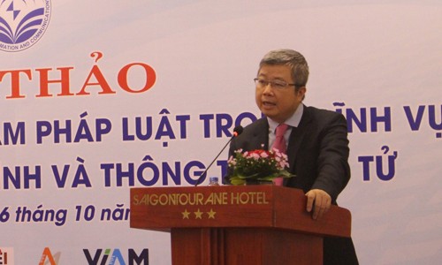 Ông Nguyễn Thanh Lâm, Cục trưởng Cục PT, TH &TTĐT, mong muốn thông tư sẽ góp phần nâng cao chất lượng thông tin cho trẻ em trên các phương tiện truyền thông đại chúng.
