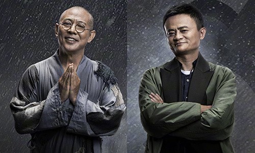 Tạo hình của tỷ phú Jack Ma và Lý Liên Kiệt trong phim