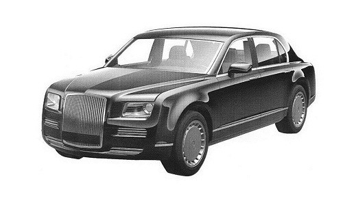 Thiết kế mẫu xe limousine mới dành cho Tổng thống Nga thuộc dự án Cortege. Ảnh: Sputnik.