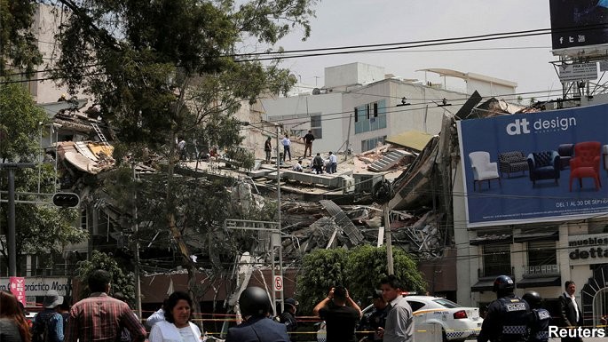  Động đất tại Mexico vào tháng 9/2017. (Ảnh: Reuters)