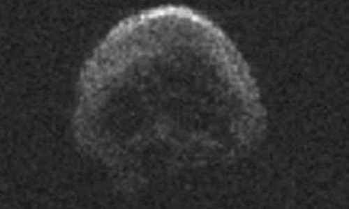 Ảnh chụp thiên thạch hình hộp sọ từ Đài thiên văn Arecibo. Ảnh: NASA.