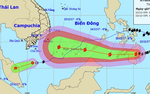 Bão Tembin tăng cấp, nhiều tỉnh Nam Bộ hoãn họp chống bão