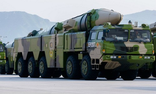 Tên lửa đạn đạo diệt hạm DF-21D của Trung Quốc. Ảnh: SCMP.