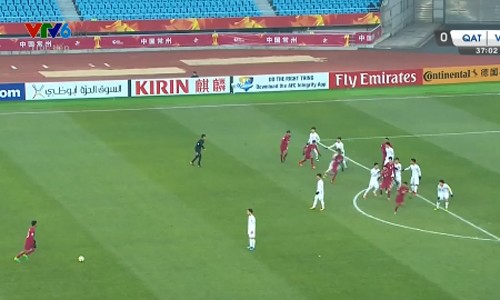 Mục kích quả phạt đền tranh cãi trận U23 Việt Nam-U23 Qatar 