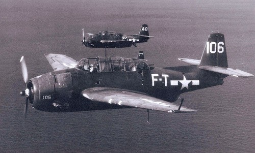 Oanh tạc cơ TBM cùng loại với máy bay mất tích thuộc Phi đội số 19. Ảnh: Wikipedia.
