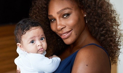 Serena suýt mất mạng ở quá trình sau sinh bé Olympia hồi tháng 9/2017. Ảnh: Vogue.