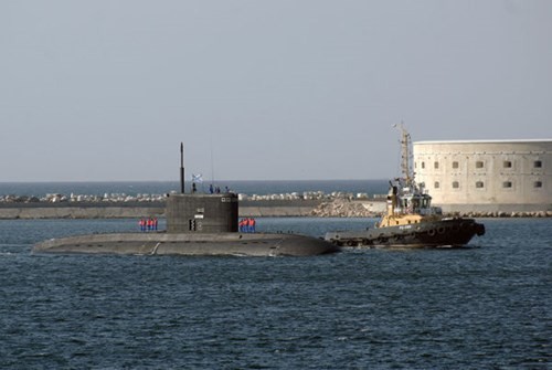 Tàu ngầm Novorossiysk tại Sevastopol. Ảnh: Sputnik