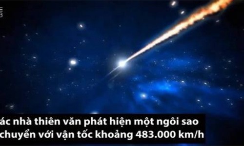 Ngôi sao lao đi với tốc độ 483.000 km/h trong vũ trụ