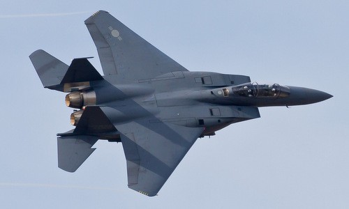 Một tiêm kích F-15K của Hàn Quốc. Ảnh: Yonhap.