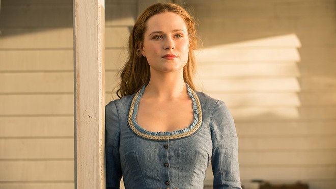 Nữ diễn viên trong vai Dolores của series Westworld. Ảnh: HBO.