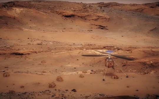 Trực thăng robot do NASA chế tạo - ảnh: NASA